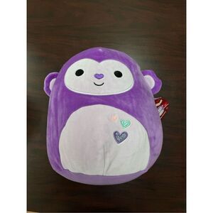NWT Hartman Purple Monkey 11 Inch Squishmallows Plush